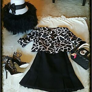 💋 ❤❤BLACK & WHITE CROPPED JACKET❤❤💋